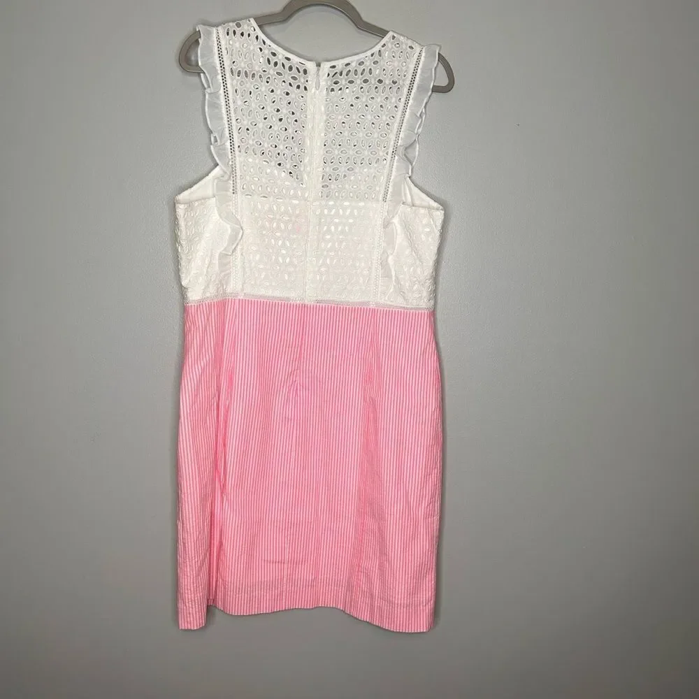 Lily Pulitzer Eyelet Pinstripe Dress - Picture 2 of 5